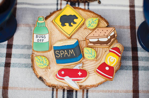 Love these camping themed cookies