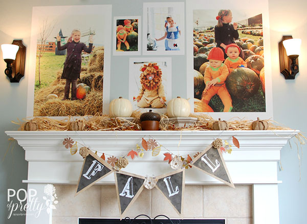 Amazing personalize fall mantle