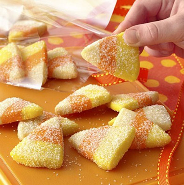 Candy Corn Cookies for halloween
