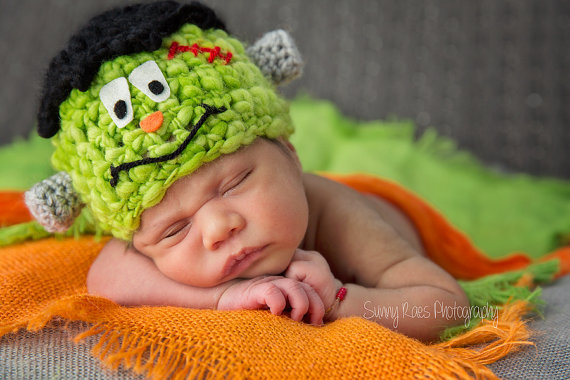 Frankenstein baby hat!