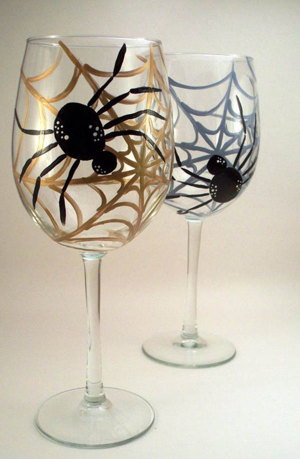 Love these Spider Wine Glasses