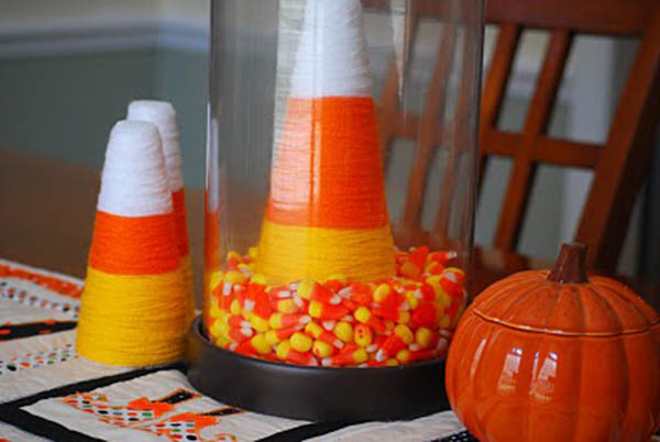 Love this Candy Corn Centerpiece
