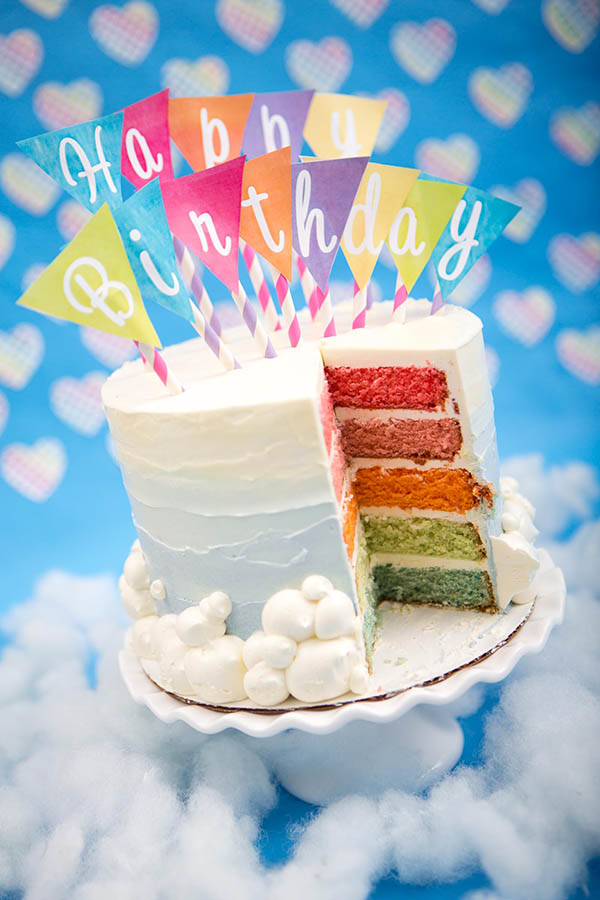 Love this Rainbow Birthday Cake