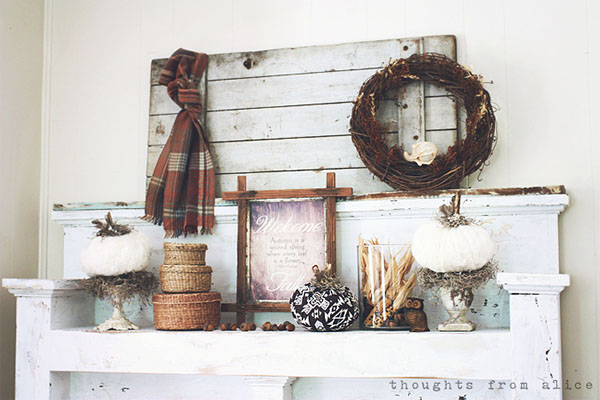Love this Rustic Mantle