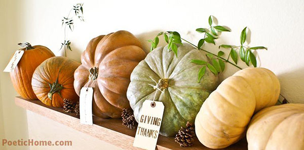 Love this idea for a fall mantle