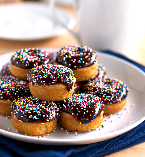 Chocolate mini doughnuts- yum!