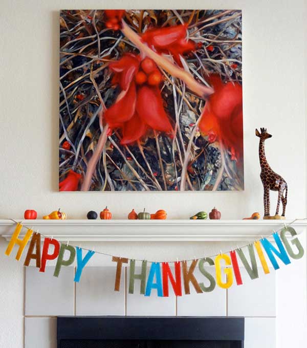 DIY Happy Thanksgiving Banner