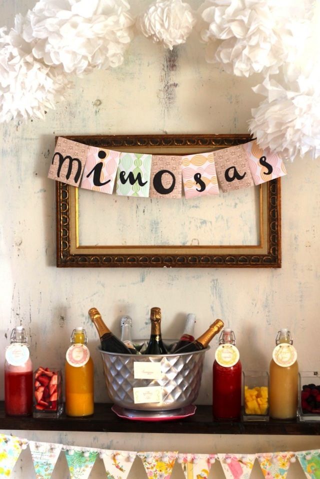 Love this mimosa at this sip and see party