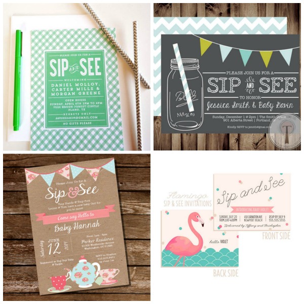Sip and See invitations