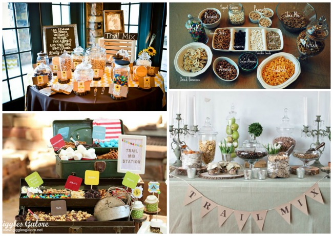 Wedding trail mix bar  Wedding trail mix bar, Trail mix, Wedding snacks