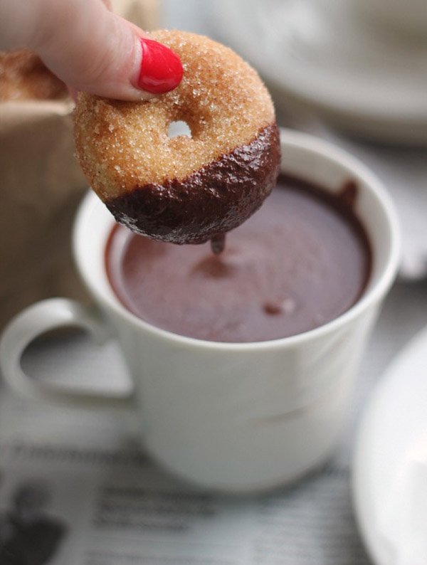mini doughnuts are the best dunked!
