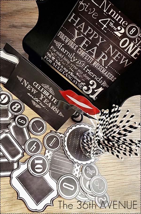 10+ New Years Free Printables! - B. Lovely Events