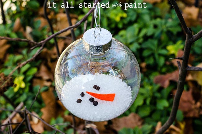 Cute melted Snowman ornament!