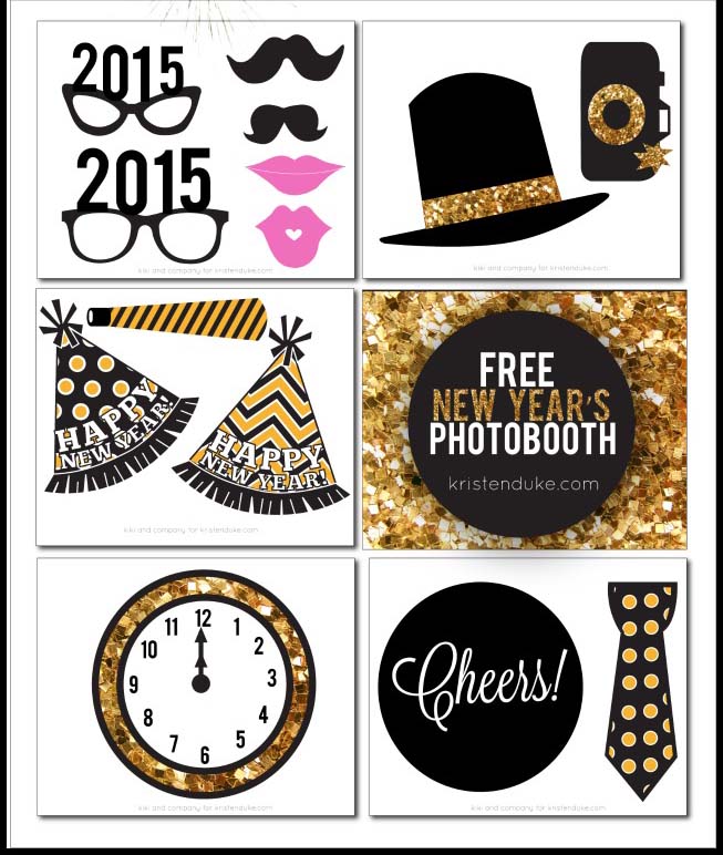 Darling free printables for New years