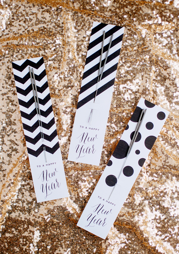 Free Printable Sparkler Tags For New Years