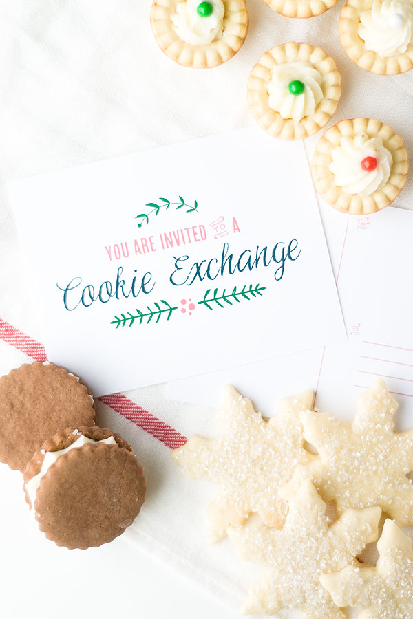Lovely Cookie Exchange Free Printable Set