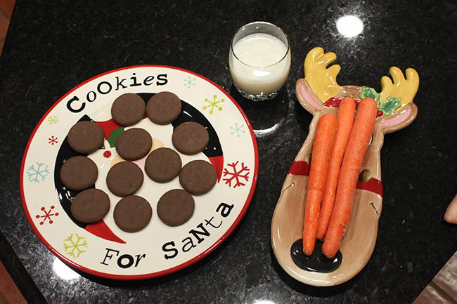 Milk and Cookies and Carrots For Santa