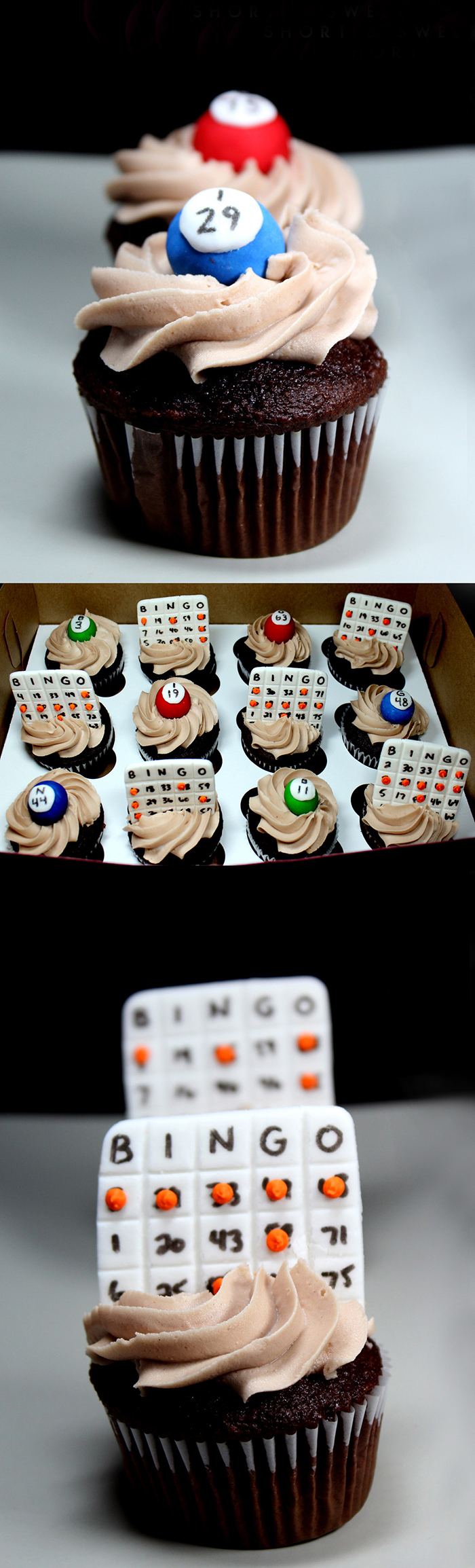 Adorable Bingo cupcakes!