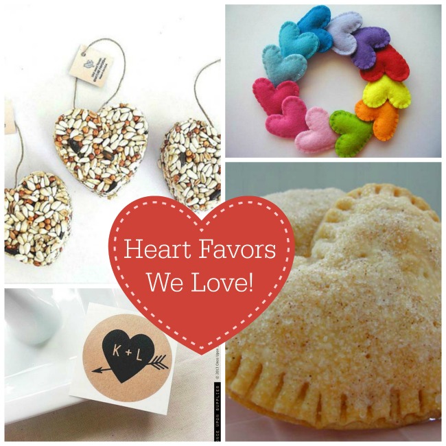 wedding and party heart favors