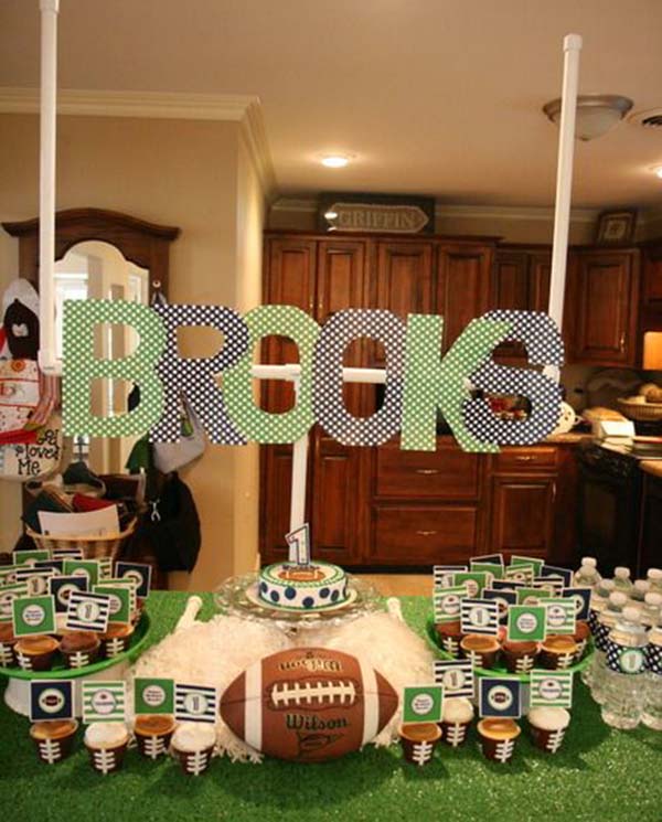 Look how cute this football party it