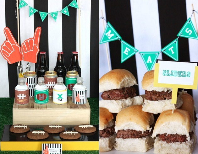 Such A Cute Football party set up!