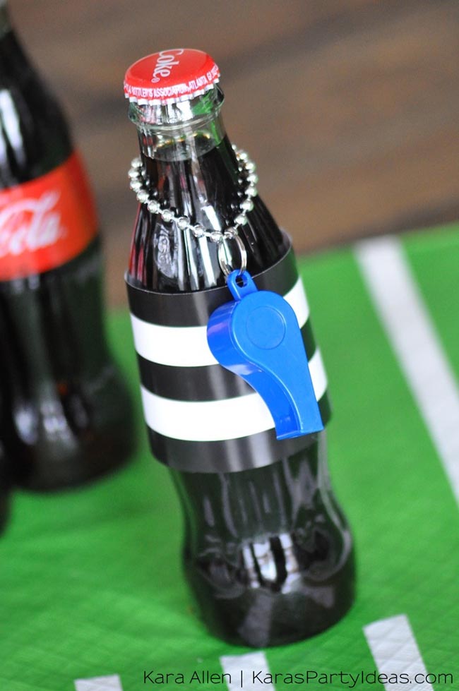 Super Cute Football coke bottles