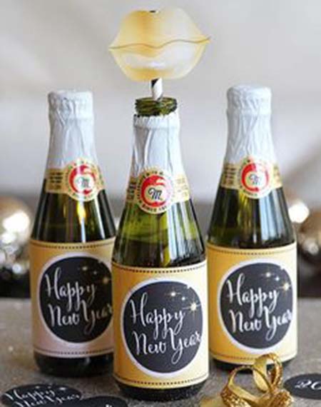 This this idea for Champagne for new years