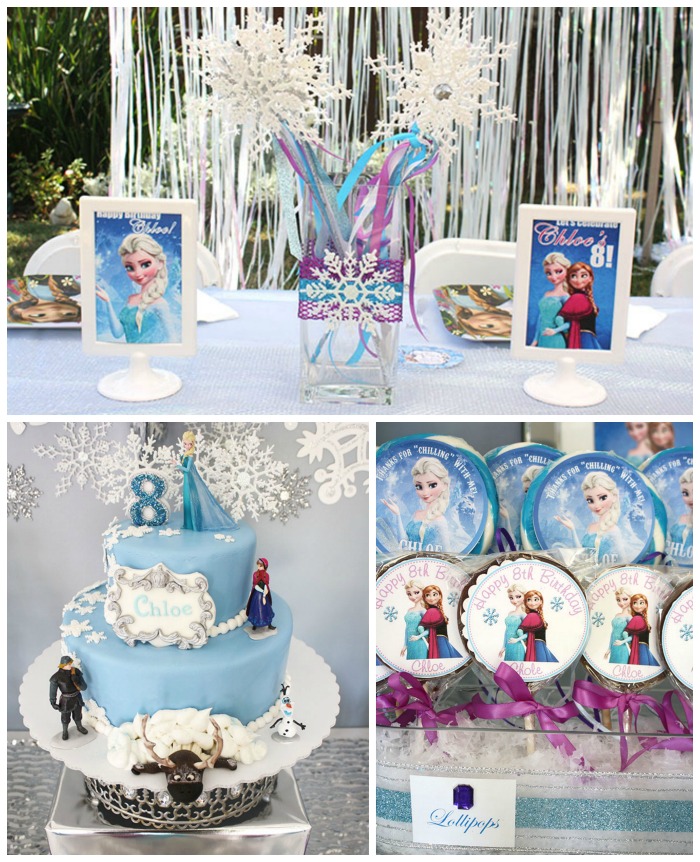 Frozen Party Decor and Cake!