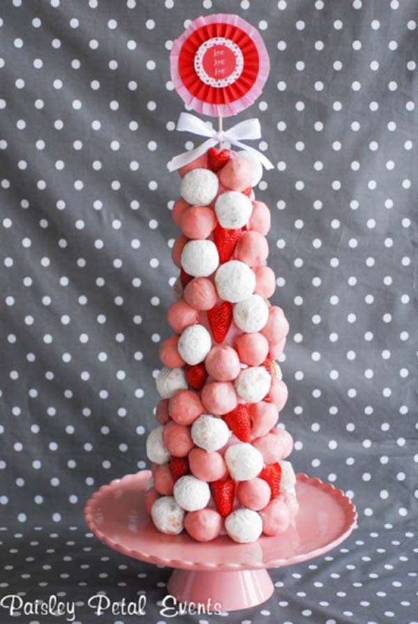 Fun Donut Tree For Valentines Day