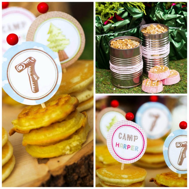 Glamping Party Pancakes- B. Lovely Events