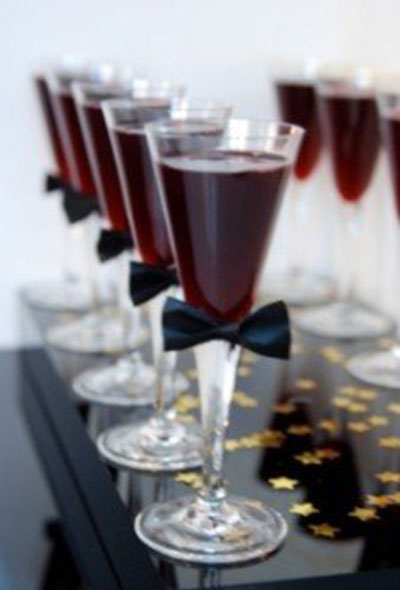 Love these bow tie drinks for the oscars