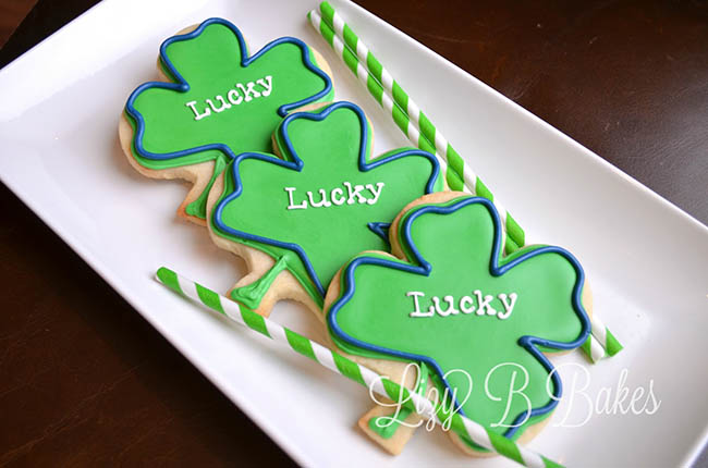 Lucky St. Patricks Day cookies