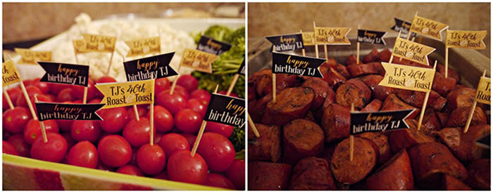 40th Roast And Toast Food and details! B. Lovely Events