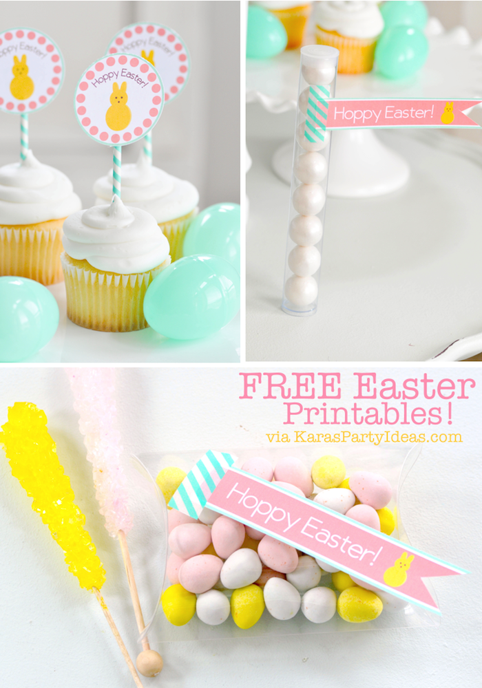 Colorful And Pretty Free Printable Easter Set