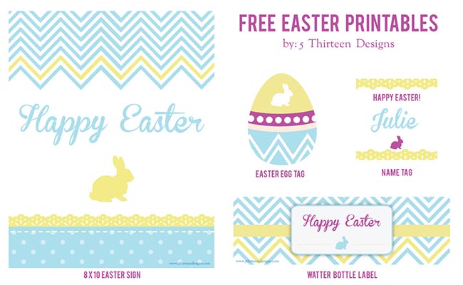 Cute Easter Party Free Printables!