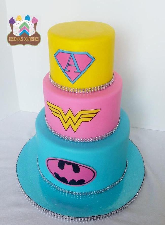 Girls super hero cake idea!