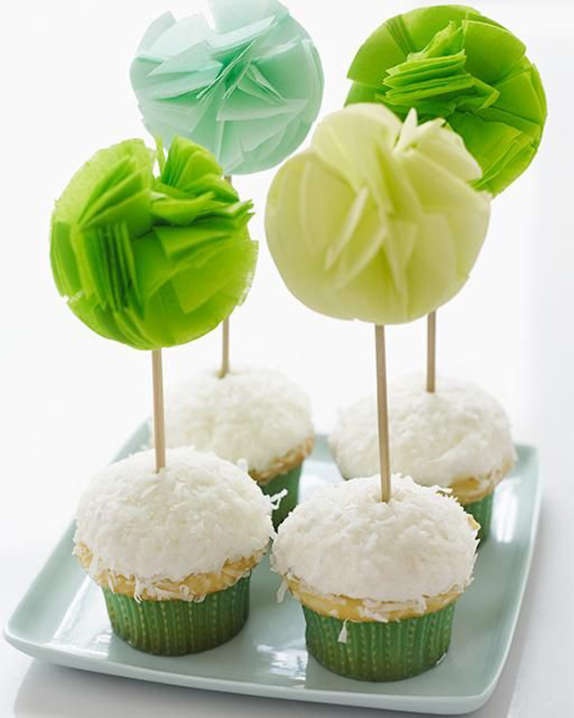 Green Ombre cupcake Toppers For St. Patrick's Day!