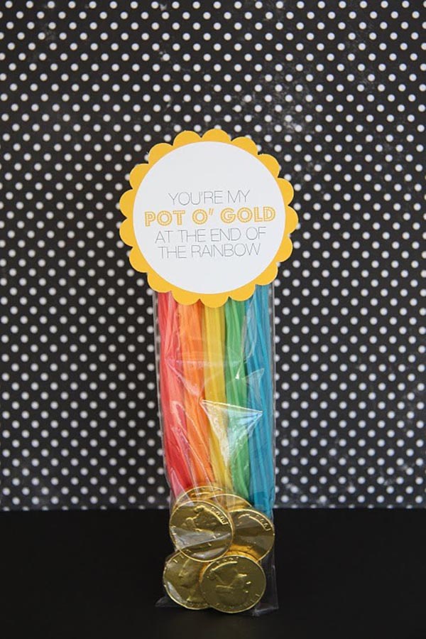 Rainbow Licorice Fun Gift For St. Patrick's Day