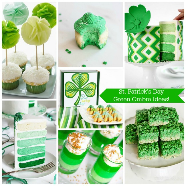 St. Patrick's Day Green Ombre Ideas