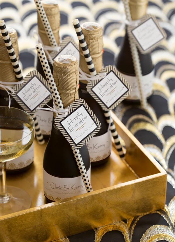 Love these lovely champagne Favors!