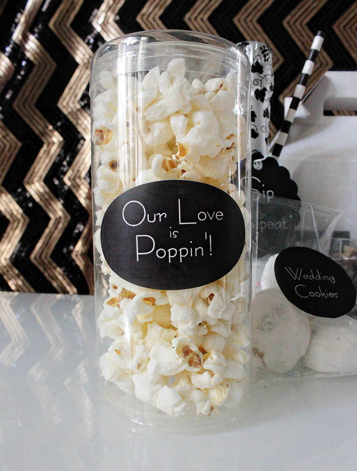 Our Love Is Poppin wedding popcorn -B. Lovely Events