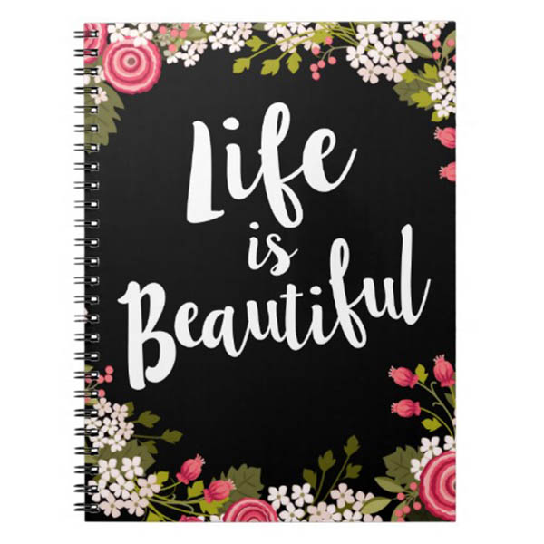 Pink Floral life is beautiful mothers day gift for mom
