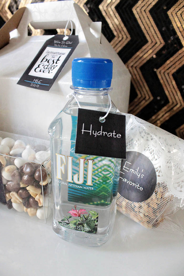 Wedding Welcome Bag Water -B. Lovely Events