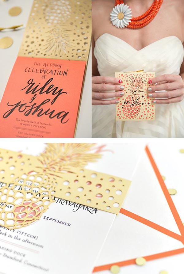 Awesome Pineapple Party Invitations