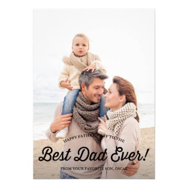 Best Dad Ever Fathers Day Card