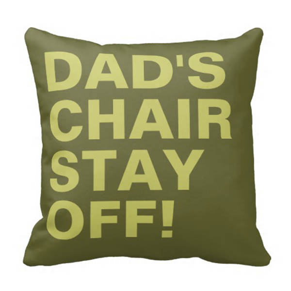 Dad's Chair pillow Gift ideas for Father's Day