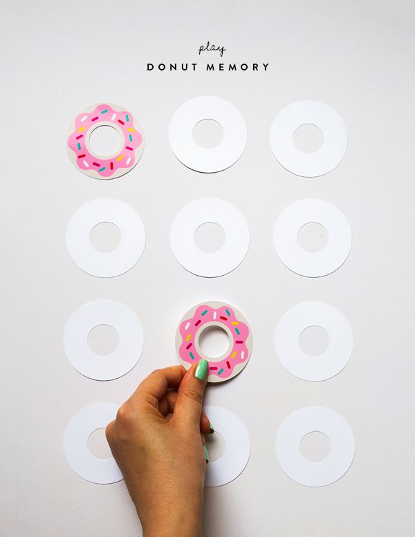 Donut memory game for National Doughnut day!