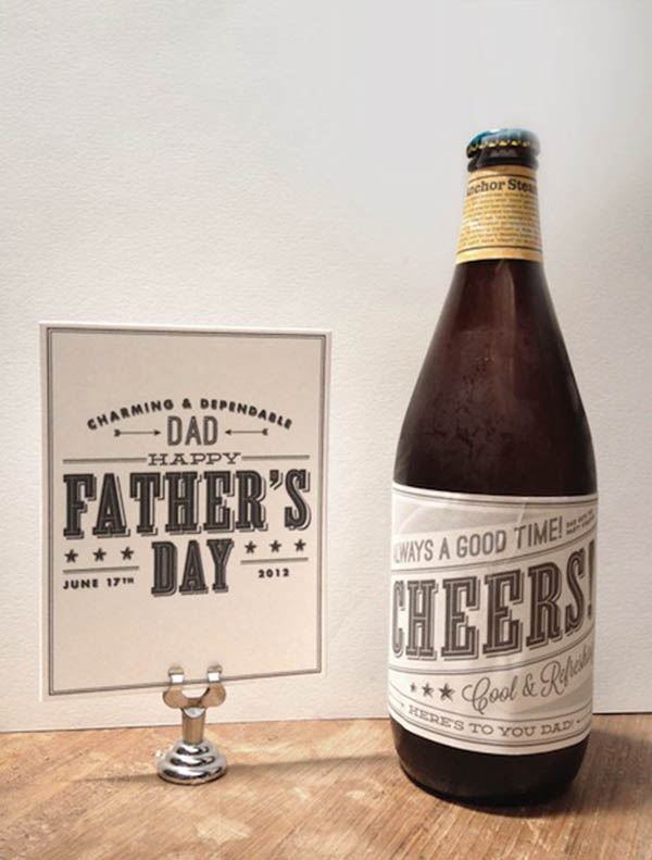 Fathers Day Beer- Too cute!