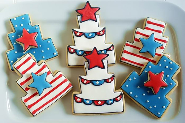 Love these 4th Of July Cake Cookies