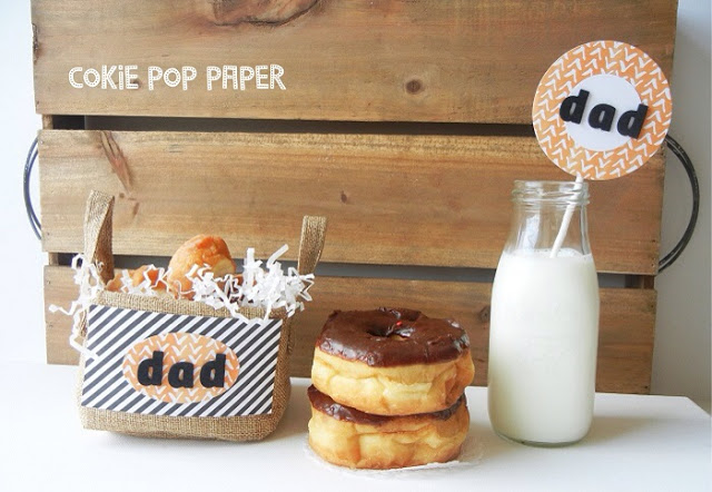 Love these Little Donut Display For Dad for Father's Day